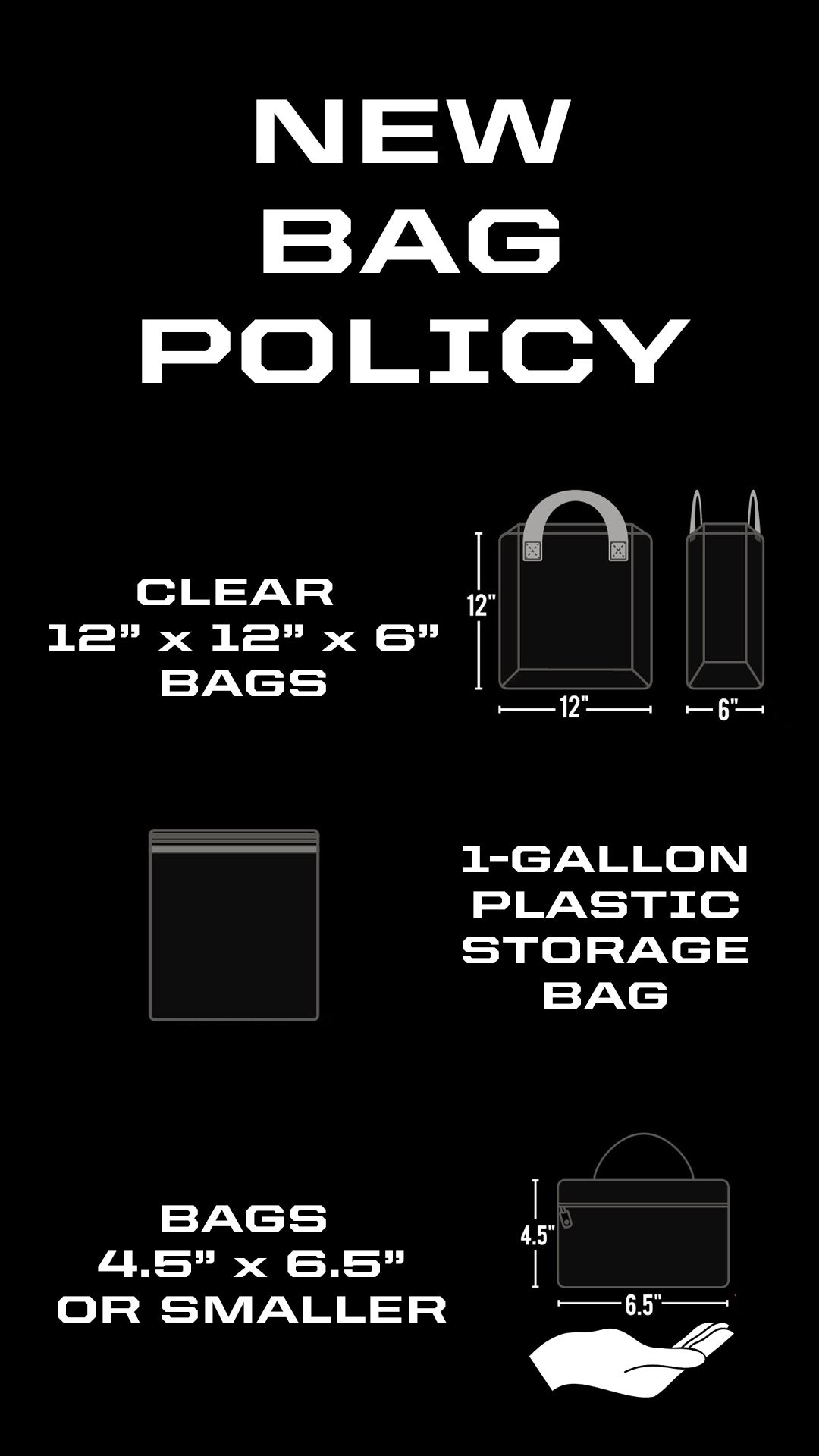 Security and Bag Policy